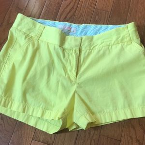J. Crew chino shorts size 6 yellow